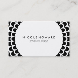 Modern gebogen patroon visitekaartje