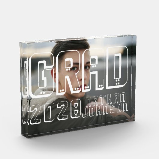 Modern gebold Afstuderen voor Typografie Fotoblokken (Links)