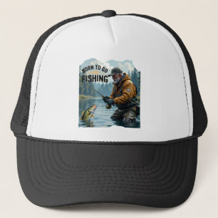 Modern Geboren om te gaan Gevist Trucker Pet