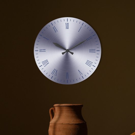 Modern geborsteld metaal Romeins cijfer Grote Klok