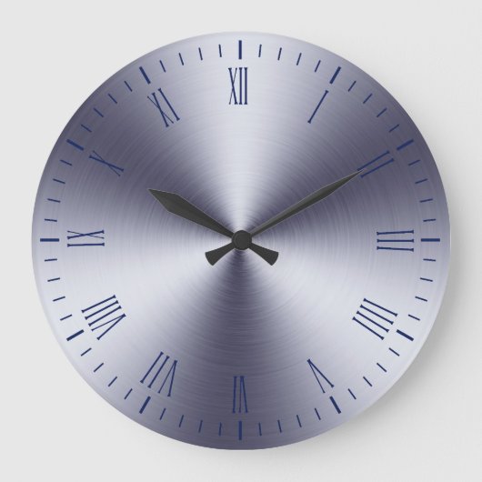 Modern geborsteld metaal Romeins cijfer Grote Klok (Voorkant)