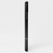 Modern Geborsteld Metallic Zwart Goud Monogram Scr iPhone Hoesje (Rechterkant)