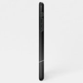 Modern Geborsteld Metallic Zwart Goud Monogram Scr iPhone Hoesje (Linkerkant)