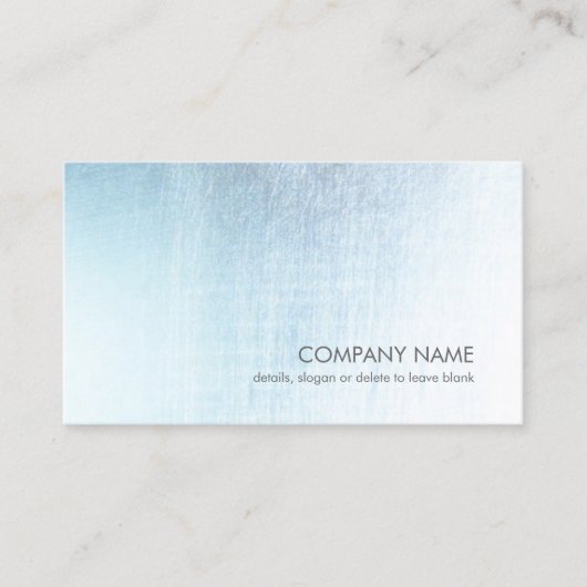 Modern geborsteld metallisch Visitekaartje (Voorkant)