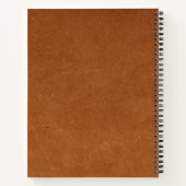 Modern geborsteld Script-monogram Notitieboek (Achterkant)