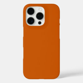 Modern gebrand Sinaasappel effen kleur iPhone 16 Pro Hoesje