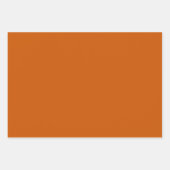 Modern gebrand Sinaasappel effen kleur Inpakpapier Vel (Voorkant)