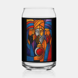 Modern Gebrandschilderd Glas Drie Wijzen