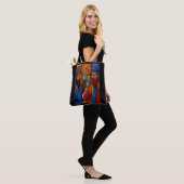 Modern Gebrandschilderd Glas Drie Wijzen Tote Bag (Op model)