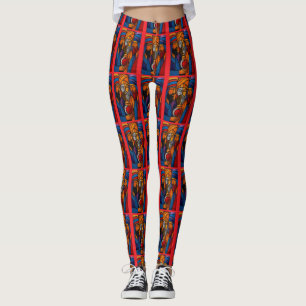 Modern Gebrandschilderde Drie Wijzen in het Engels Leggings