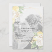 Modern gedempt Photo Lemons Virtual Vrijgezellenfe Kaart (Voorkant)