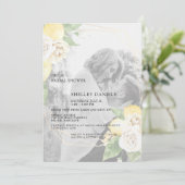 Modern gedempt Photo Lemons Virtual Vrijgezellenfe Kaart (Staand voorkant)