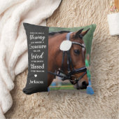 Modern gedenkteken gepersonaliseerd 2 foto herinne kussen (Deken)