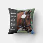 Modern gedenkteken gepersonaliseerd 2 foto herinne kussen (Achterkant)