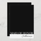 Modern gedetailleerd Maid of Honor voorstel Kaart (Voorkant / Achterkant)