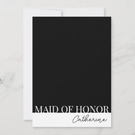 Modern gedetailleerd Maid of Honor voorstel Kaart