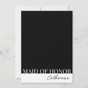 Modern gedetailleerd Maid of Honor voorstel Kaart