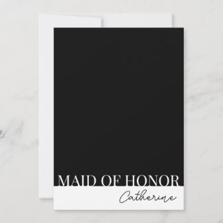 Modern gedetailleerd Maid of Honor voorstel Kaart