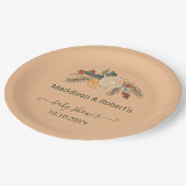 Modern gedroogd citrus Baby shower Papieren Bordje (Gekanteld)