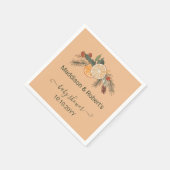 Modern gedroogd citrus Baby shower Servet (Hoek)