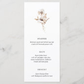 Modern gedroogde wilde bloem Boho Wedding Menu (Voorkant)