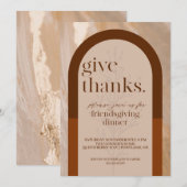 Modern Geef Bedankt vriendschap Kaart (Voorkant / Achterkant)