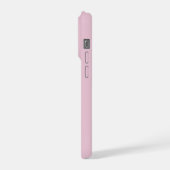 Modern Geef Me Kus | Typografie Roze Tekst iPhone Hoesje (Linkerkant)