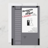 Modern Geek Nerd Gamer  Retro Uitnodiging (Voorkant)