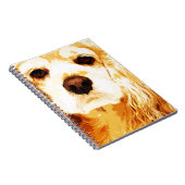 modern-geel-Amerikaanse cockerspaniel Notitieboek (Rechterzijde)