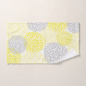 Modern Geel bloembaddecor Bad Handdoek (Handdoek)