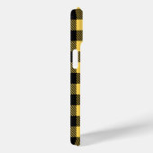 Modern geel buffel geruite controlepatroon Case-Mate iPhone case (Achterkant / Rechts)