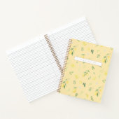 Modern geel citroen Notitieboek - volledig persona (Binnen)