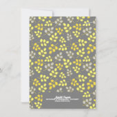 Modern Geel en grijs Elegant Vrijgezellenfeest Kaart (Achterkant)