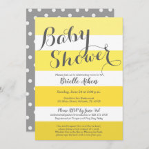 Modern Geel en Grijs Gestreept