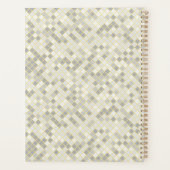 Modern Geel & Grijs Geometrisch Professioneel Planner (Achterkant)
