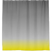 modern geel grijs ombré douchegordijn (Voorkant)