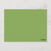 Modern Geel Groen Chevron Trouwtafel Nummer Briefkaart (Achterkant)