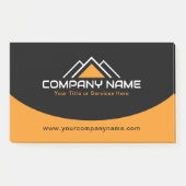 Modern Geel Huis Logo Dak Constructie Post-it® Notes (Voorkant)