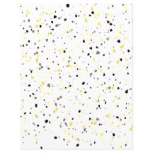 Modern Geel Klein Tiny Terrazzo Scrapbook Paper