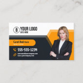 Modern Geel net verkocht makelaar Realtor Visitekaartje (Voorkant)