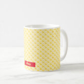Modern geel ontwerp koffiemok (Voorkant rechts)