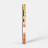 Modern geel Sinaasappel strepen Abstract op maat Samsung Galaxy Hoesje (Rechterkant)