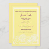 Modern geel Vrijgezellenfeest Kaart (Voorkant / Achterkant)