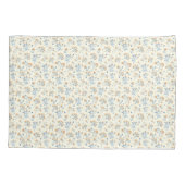 Modern geel Wildbloempatroon Kussensloop (Achterkant-Links)