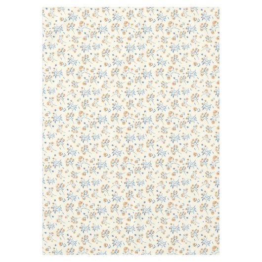 Modern geel Wildbloempatroon Tafelkleed (Voorkant)