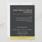 MODERN GEEL ZWARTE FOTO WORKSHOP INVITE SJABLOON KAART (Voorkant)