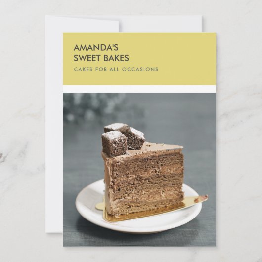 MODERN GEEL ZWARTE FOTO WORKSHOP INVITE SJABLOON KAART (Achterkant)