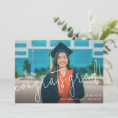 Modern Gefeliciteerd Afstudeerder je hebt het geda Aankondiging (Staand voorkant)