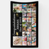 Modern Gefeliciteerd Afstuderen 29 Foto Collage Spandoek (Verticaal)