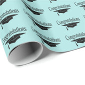 Modern Gefeliciteerd Afstuderen Cadeaupapier (Rol Hoek)